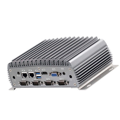 Industrial Small Fanless Computer 6 COM 2 Gigabit LAN Intel 7th Gen I5-7200U I7-7500U CPU